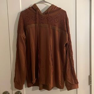 Crochet Detailed Hoodie